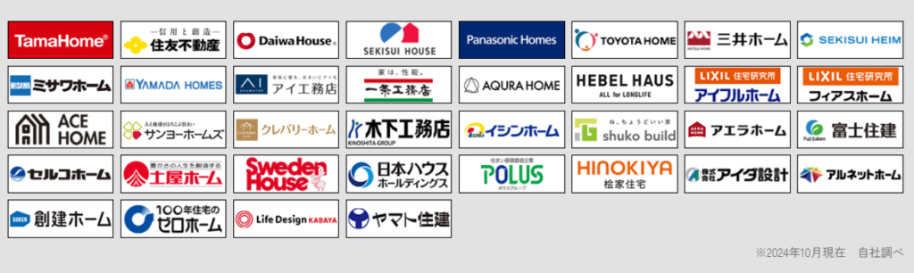 タウンライフ家づくり提携ハウスメーカー